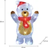 Monzana LED Acryl Figur Weihnachten Außen Innen Schneemann Produktbild-Vorschau 7