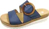 Scarpe da donna Remonte, sandali, comodi, infradito, blu, Anteprima dell’immagine prodotto 3