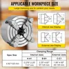 SucceBuy K72-125 5-Zoll-Drehfutter, unabhängige umkehrbare Produktbild-Vorschau 3