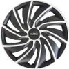 15" Zoll Radkappen Schwarz Silber Radzierblenden Radblenden Produktbild-Vorschau 1