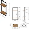 deluxe4home® Wózek do serwowania, wózek na kółkach, Podgląd zdjęcia produktu 11