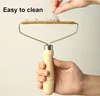 Rouleau anti-peluches manuel avec manche en bois – Élimine Voir les images du produit 9