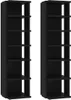 vidaXL Skrinky na topánky 2 ks čierne 27,5x27x102 cm Náhľad obrázku produktu 4