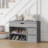 Mondeer Banc à chaussures avec assise, rangement pour Voir les images du produit 8