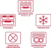 Sistema Microwave Mikrowellen Teller, 1,3 l, rot 3er Set Podgląd zdjęcia produktu 6