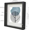 A framed picture with dimensions and features labeled. Náhled obrázku produktu