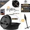 Dutch Oven Set Gusseisen Deckelheber Feuertopf Schmortopf Produktbild-Vorschau 4