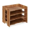 Relaxdays Briefablage, Büro Organizer aus MDF, A4 Papier, 3 Produktbild-Vorschau 8