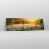 Bild auf Leinwand - Leinwandbild - Brücke See - 160x50cm - Produktbild-Vorschau 4