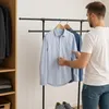 Relaxdays Kleiderständer rollbar, mit Ablage, verstellbar Produktbild-Vorschau 3
