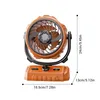 Camping-Ventilator mit LED-Licht, starker Produktbild-Vorschau 2
