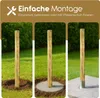 Holzpalisaden KDI Ø 6 x 50 cm · beidseitig gefast aus Produktbild-Vorschau 5
