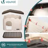 VOUNOT® Casa per gatti e cani da interno e da esterno, casa Anteprima dell’immagine prodotto 7