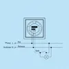 A technical diagram showing the wiring of a ventilation system or similar electrical device. Produktbild-Vorschau