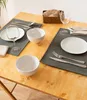 Monaco Storm Grey Vintage 2er Set Tischsets in Lederoptik | Produktbild-Vorschau 1