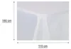 Tischdecke rechteckig 110x180 cm weiss Leinenoptik Produktbild-Vorschau 3