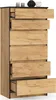 Kommode in Eiche mit 6 geräumigen Schubladen, 60 cm breit, Produktbild-Vorschau 2