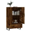 vidaXL Highboard dąb wędzony 69,5x31x115 cm materiał Podgląd zdjęcia produktu 4
