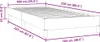 vidaXL Boxspringbett ohne Matratze Hellgrau 100x220 cm Samt Produktbild-Vorschau 6