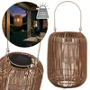 Rattan-Solar-Laterne, LED-Hängelampe für den Garten, für Produktbild-Vorschau 1