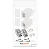 kwmobile 2x wandmontage netwerkstopcontact met 2x Productafbeelding-voorbeeld 6