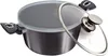 A close-up studio shot of a pot with its lid slightly ajar, isolated on a white background. Voir les images du produit
