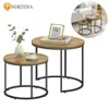 FORTENA Couchtisch Set 2tlg Rund, Artisan Look, mit Produktbild-Vorschau 4