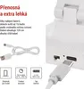LED stolní lampa AMY, nabíjecí, bílá Náhľad obrázku produktu
