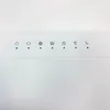 A close-up view of the indicator lights on a white router. Podgląd zdjęcia produktu