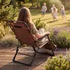 Luverno® Sklopné záhradné kreslo Ležadlo s vankúšom do 120 Náhľad obrázku produktu 7