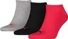 Puma Socks Uni-Sneaker-Socken 3 Paar rot, schwarz, grau 35 Produktbild-Vorschau 1