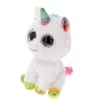 TY unicorno 15 cm bianco/colorato con occhi glitterati Anteprima dell’immagine prodotto 2