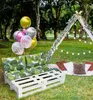 Amilian Palettenkissen SET Gartenkissen mit Rückenkissen Produktbild-Vorschau 3