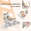 Inlineskates Blackwheels Flex Pro Beige Rollschuhe in 4 Produktbild-Vorschau 2
