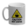 Caution Hot Coffee Glitzer-Kaffeebecher mit Warnsymbol Produktbild-Vorschau 2