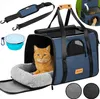 CADOCA® Trasportino Gatto Cane Auto Borsa Animali Tracolla Anteprima dell’immagine prodotto 10