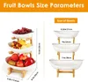 Obstschale Obstkorb Etagere 3 Etagen,Fruchtkuchen Produktbild-Vorschau 5