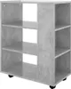 vidaXL Armoire à roulettes gris béton 60x35x75 cm Bois Voir les images du produit 5