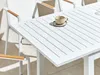 BELIANI Gartentisch Weiß Aluminium Rechteckig 180x90 cm Produktbild-Vorschau 4