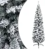 vidaXL Sapin de Noël artificiel élancé avec neige Vert 210 Voir les images du produit 7