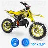 VOLTOURI CR49-YELLOW Mini Cross 49cc Benzin Motorrad für Produktbild-Vorschau 3