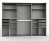 Kleiderschrank Saigon Schwebetüren Graphit schwarz 270 Produktbild-Vorschau 5