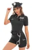 A woman wearing a police costume. Podgląd zdjęcia produktu