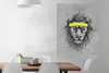 MuchoWow® Poster Löwe - Brille - Gelb - Tiere 90x120 cm - Produktbild-Vorschau 2