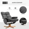 HOMCOM Relaxsessel mit Hocker Fernsehsessel 360° drehbar Produktbild-Vorschau 6