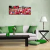 Wallario Premium Leinwandbild Mohnblumen am Rande eines Produktbild-Vorschau 3