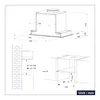 CIARRA, hotte de ventilation encastrable, 52 cm, 500 Voir les images du produit 9