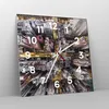 Wanduhr - Quadrat - Glasuhr - Metropole Luftaufnahmen Produktbild-Vorschau 4