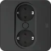 BACHMANN TWIST 2 Tischsteckdose 2x Schuko Schwarz matt Produktbild-Vorschau 3