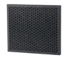 A black air filter with a hexagonal pattern inside a black frame, isolated on a white background. Anteprima dell’immagine prodotto